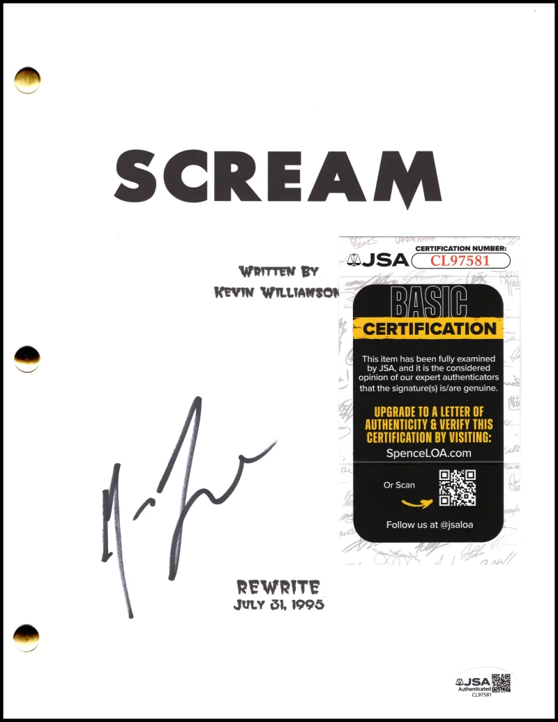 Matthew Lillard — Matthew Lillard Signed Autograph Scream Full Movie Script Screenplay w/ JSA COA, image 2