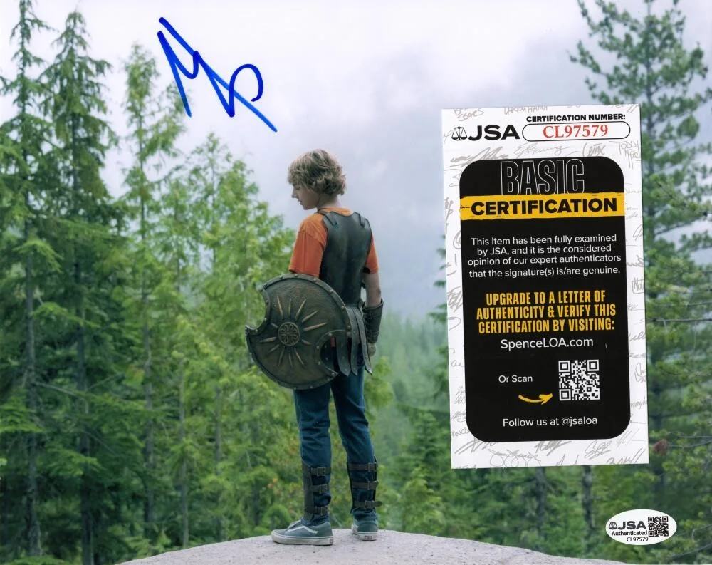 Walker Scobell — Walker Scobell Signed Autograph 8x10 Photo Percy Jackson & the Olympians JSA COA, image 2