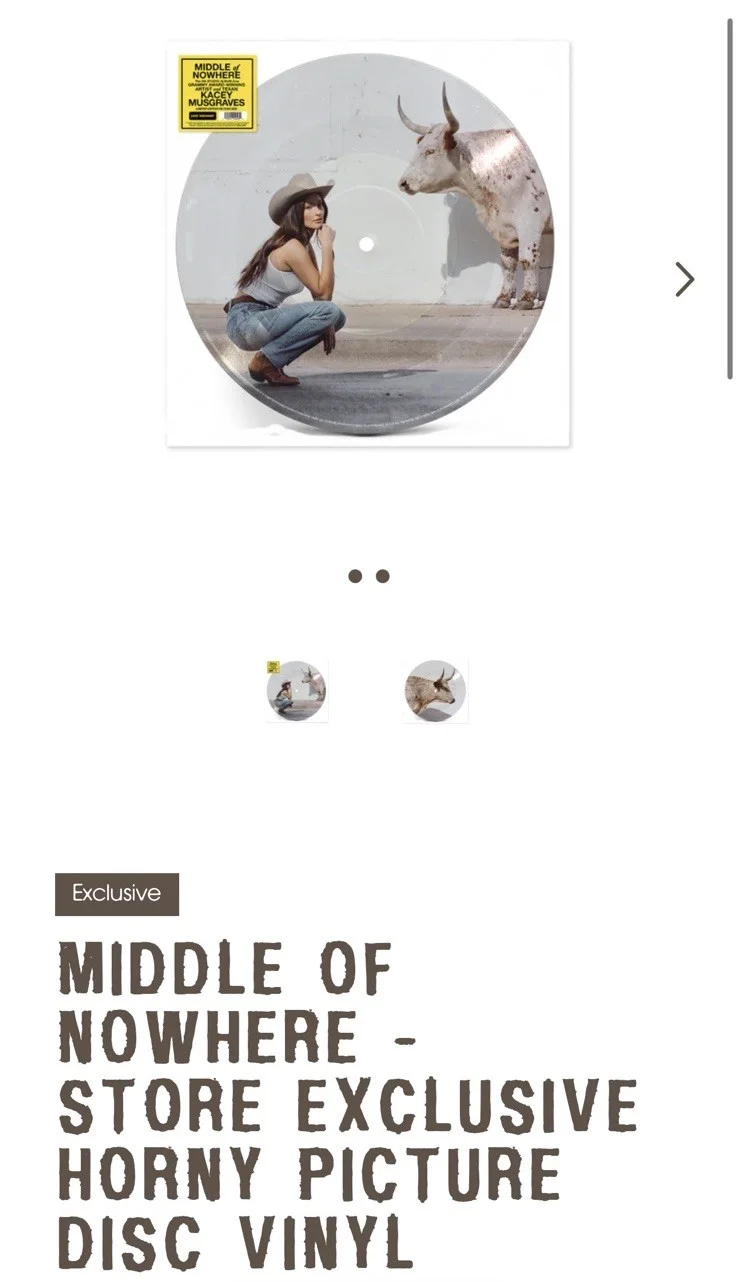 Kacey Musgraves — ❤️Kacey Musgraves Middle Of Nowhere Whiskey Vinyl SIGNED+LE Picture Disk+Posters, image 2