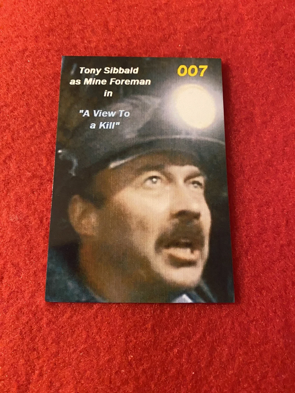 James Bond Autograph- Tony Sabbald As Mine Forman In “A View To A Kill”., изображение 3
