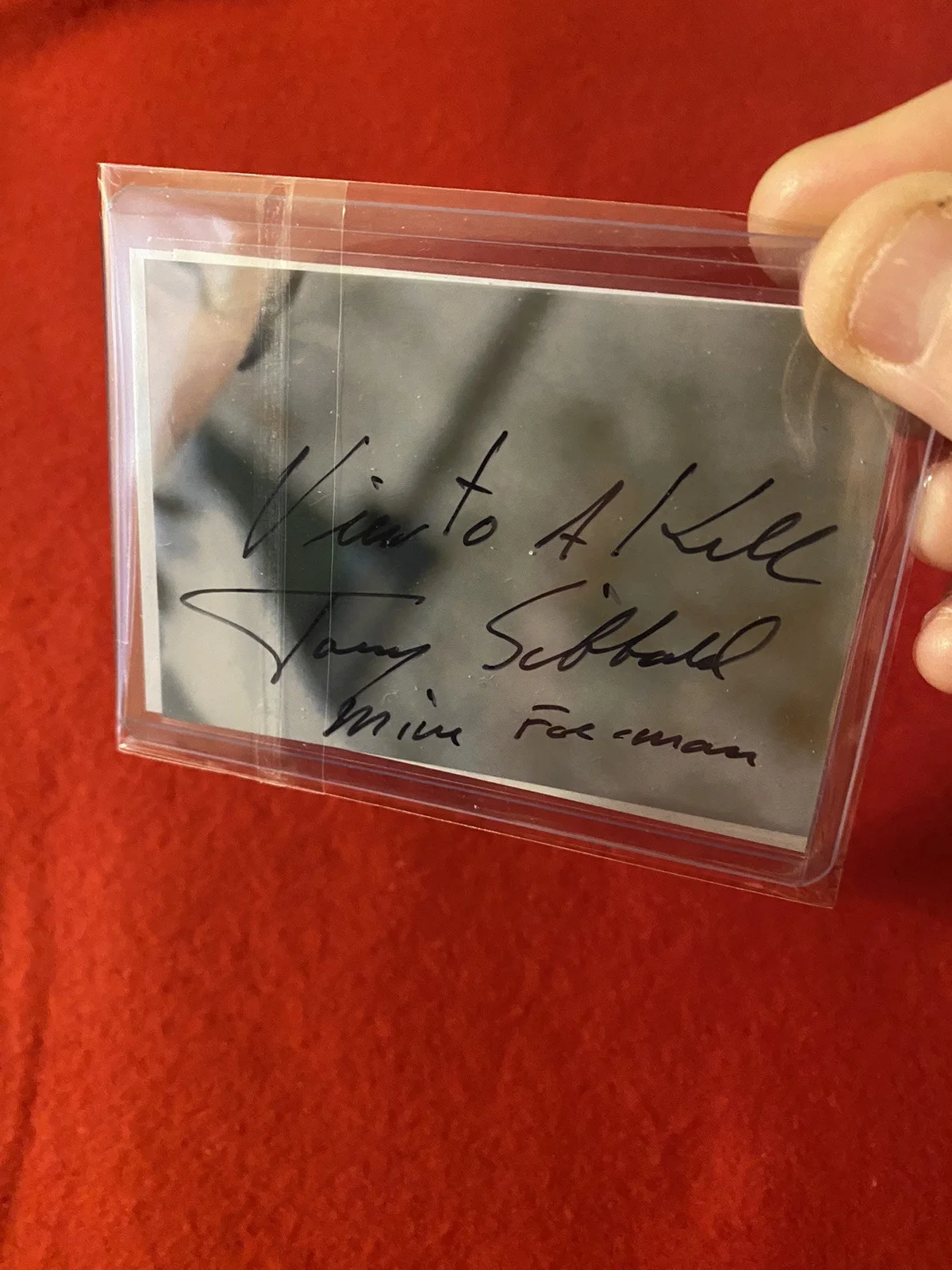 James Bond Autograph- Tony Sabbald As Mine Forman In “A View To A Kill”., изображение 5