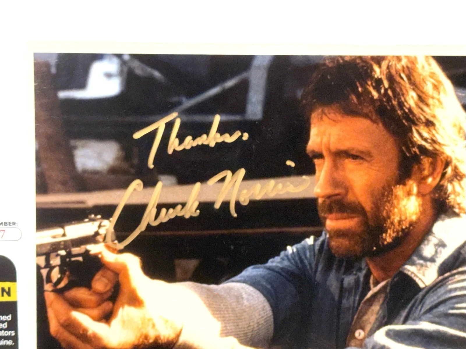 Chuck Norris — Chuck Norris Signed Autographed 8X10 Photo JSA Authentication, image 2