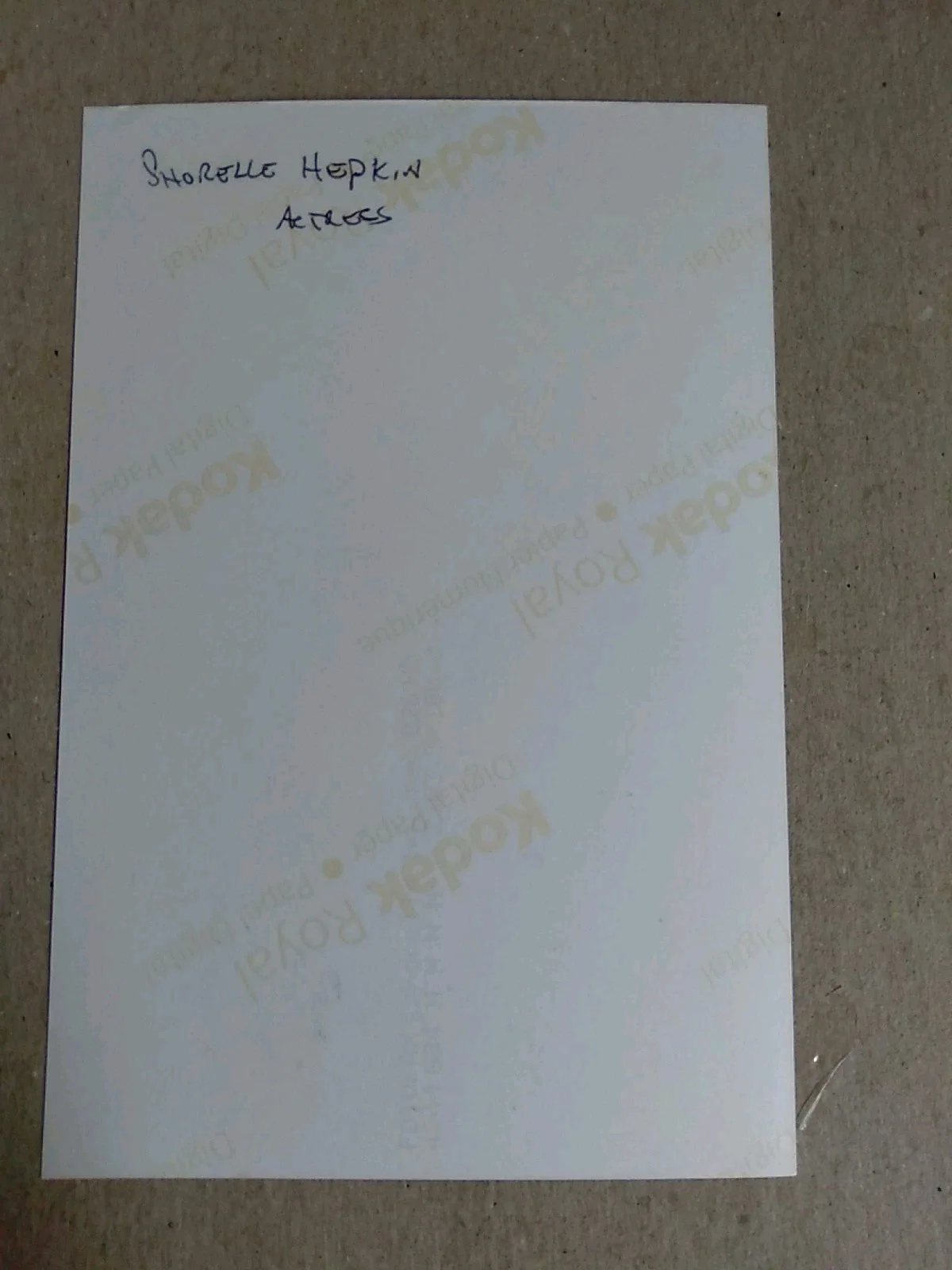 Shorelle Hepkin English Actress Signed Autograph 6x4in Photo, изображение 3