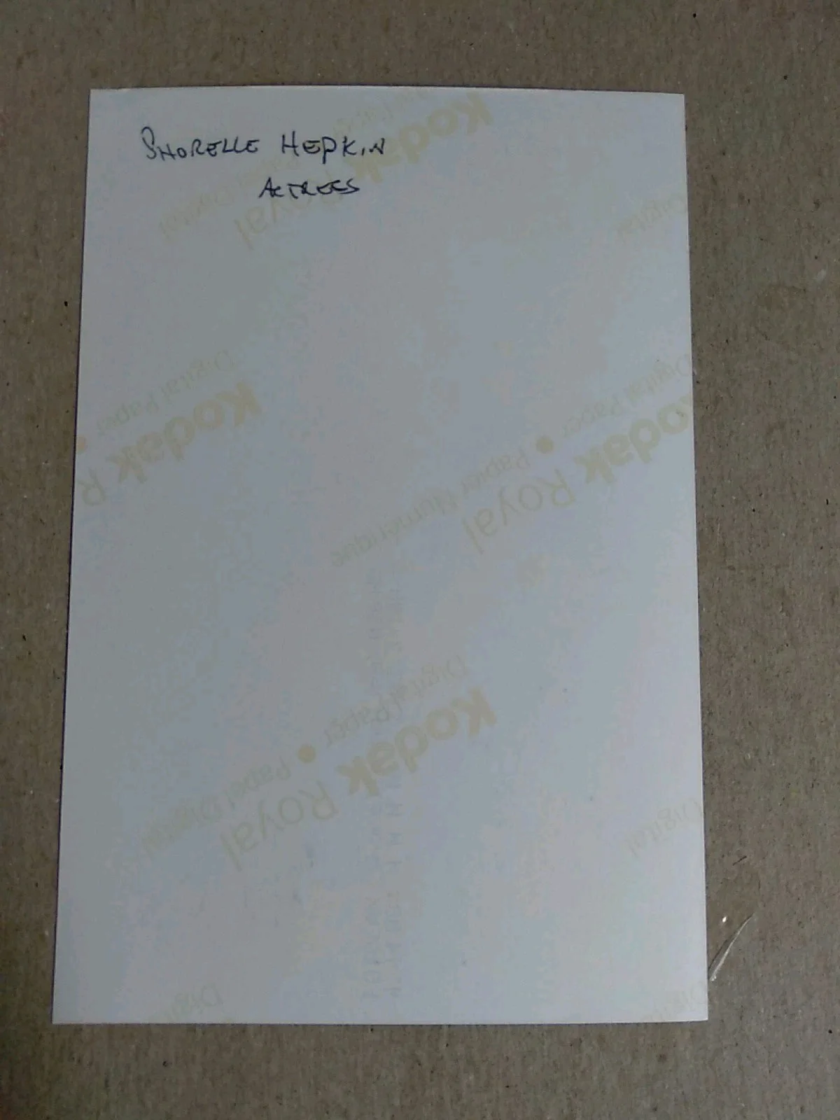Shorelle Hepkin English Actress Signed Autograph 6x4in Photo, изображение 4