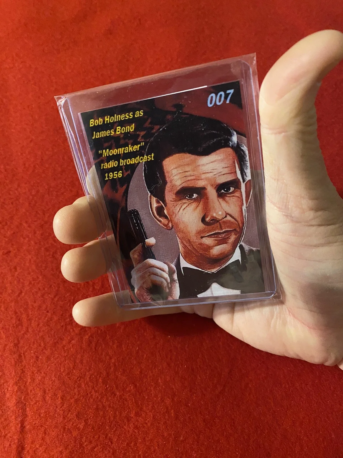 James Bond Autograph - Bob Holness- 1st Radio 007 + Custom Card Size Photo- RARE, изображение 3