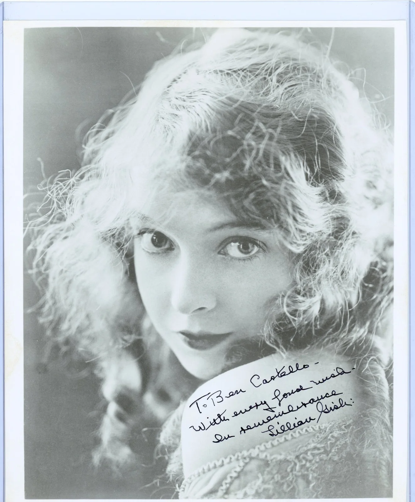 Lillian Gish — Lillian Gish Bodley Signed Photo Hollywood Film Pioneer "Birth Of A Nation"