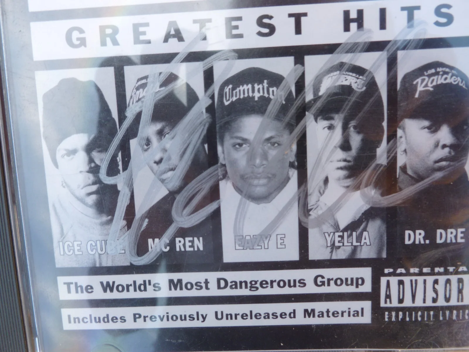Ice Cube Autographed CD Cover "N.W.A.Greatest Hits"W/ #`d COA, image 4