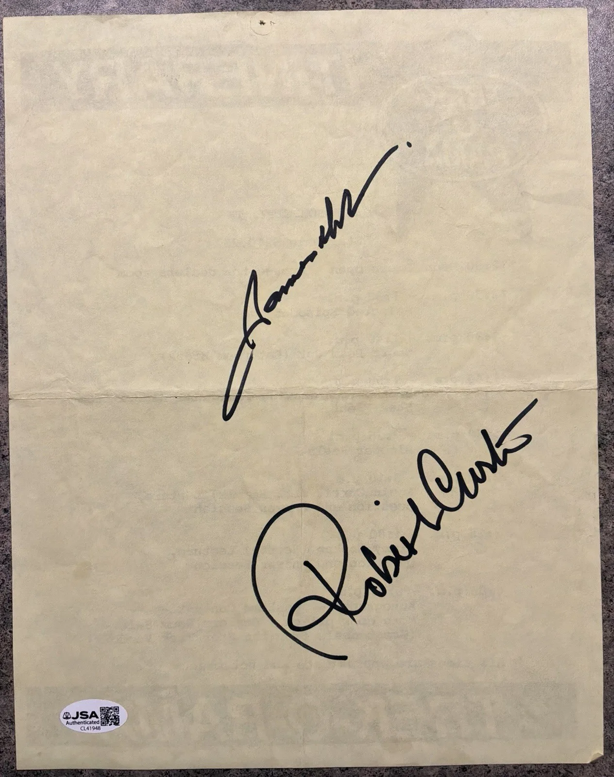 James Doohan & Robin Curtis Signed Star Trek Convention Itinerary JSA Cert, image 3