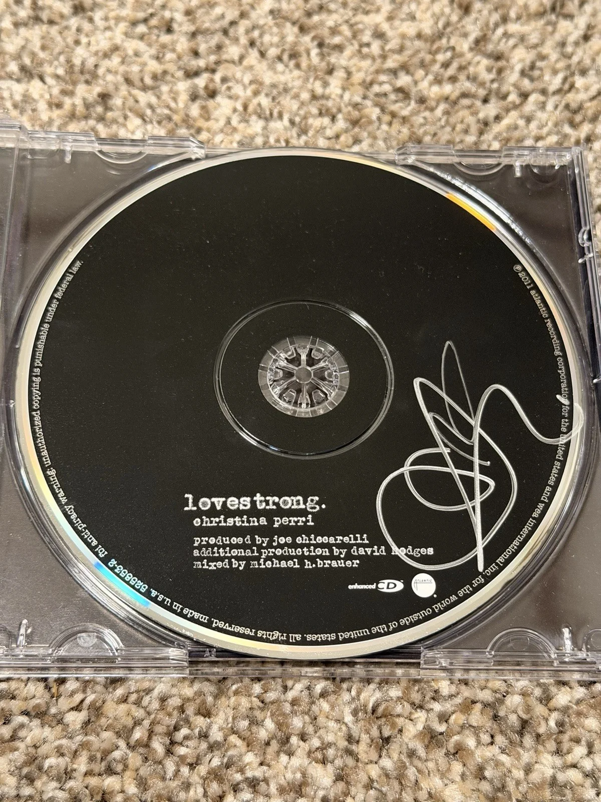 Christina Perri Dual Signed Lovestrong CD & Booklet - 2011 Lollapalooza, image 3