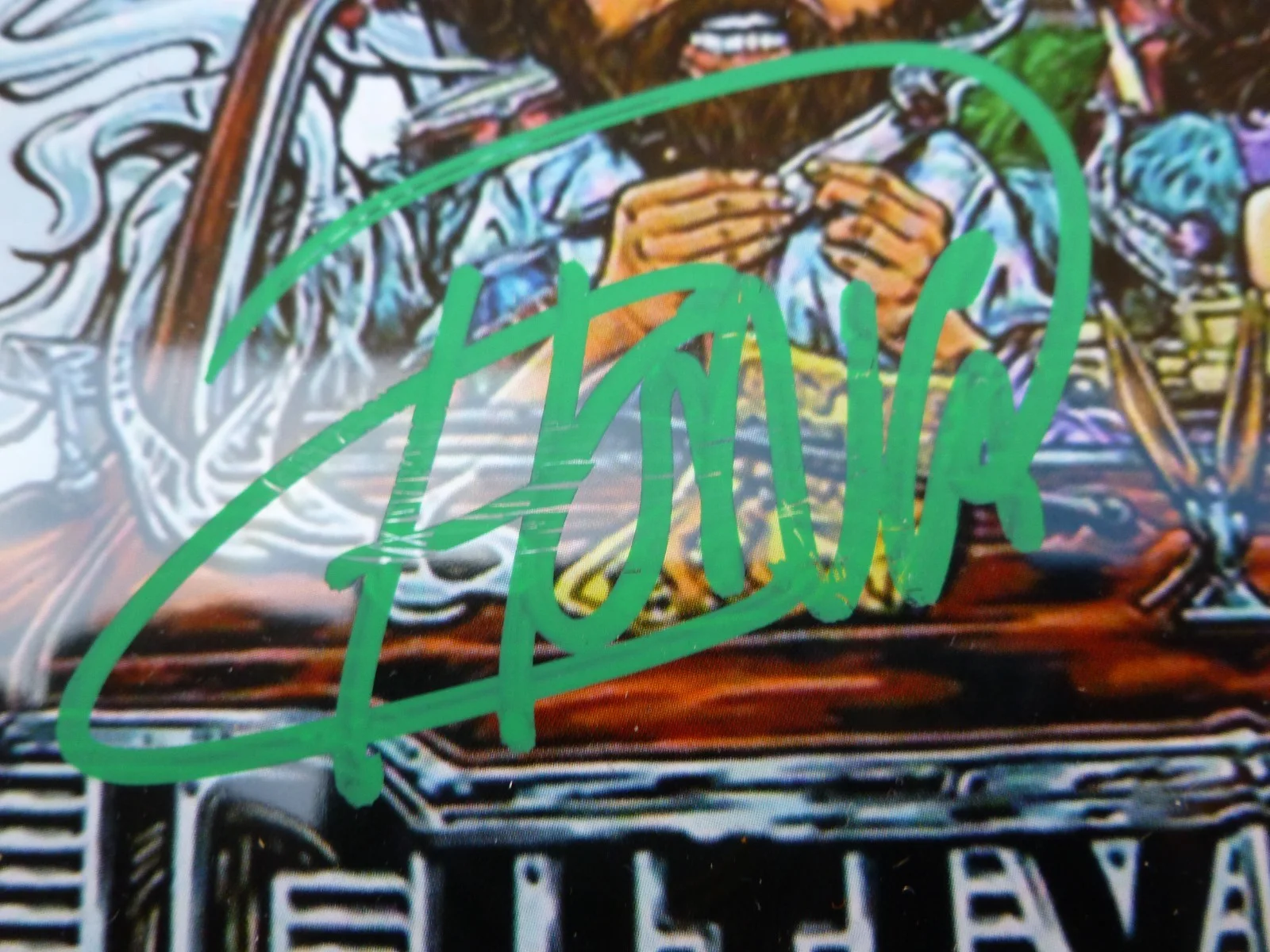 CHEECH, CHONG — Cheech & Chong Dual Signed Rolling Tray W/#`d COA, image 2