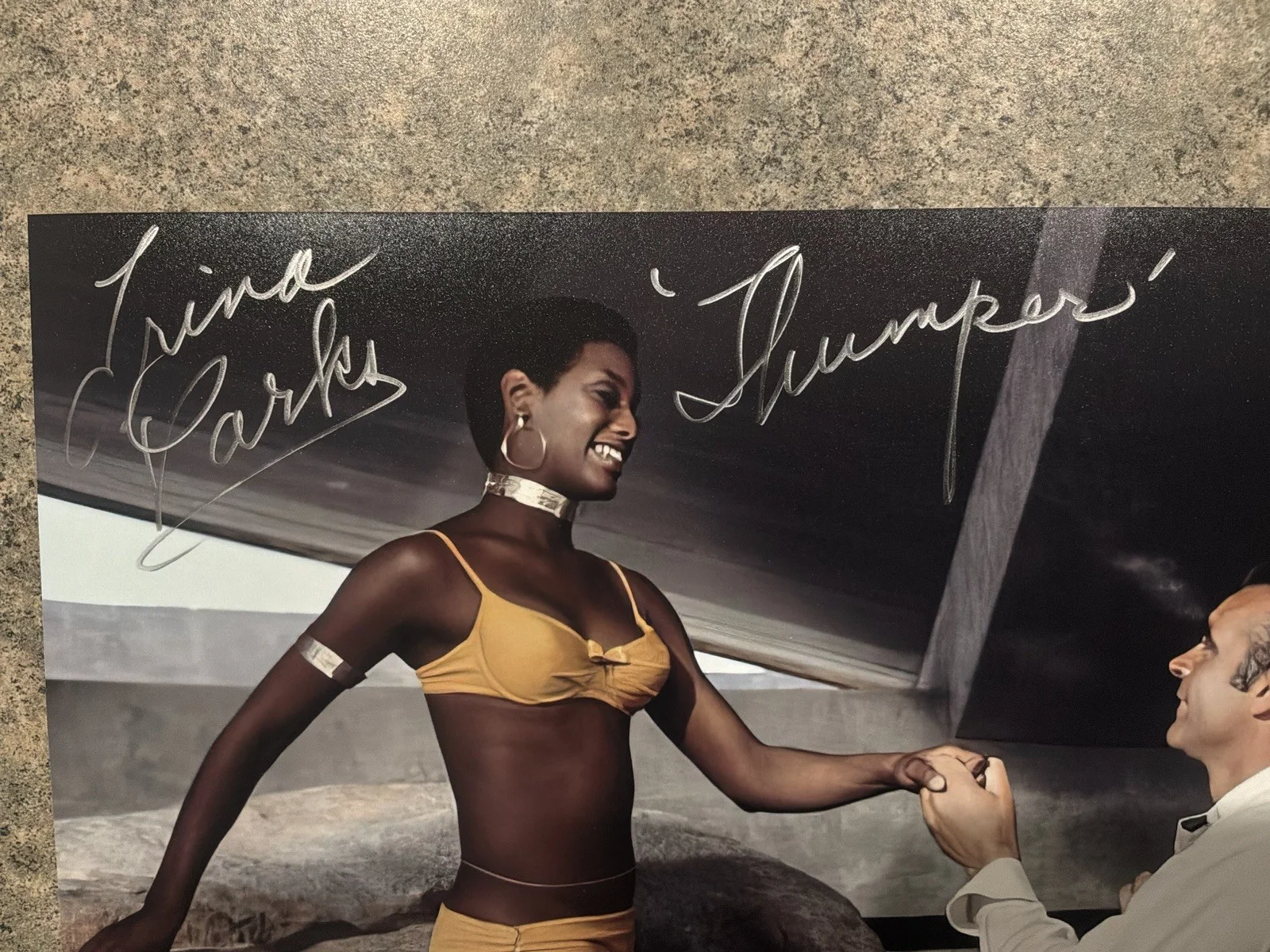 Trina Parks Signed James Bond Villain “Thumper” “Diamonds are Forever” 8x10, image 2
