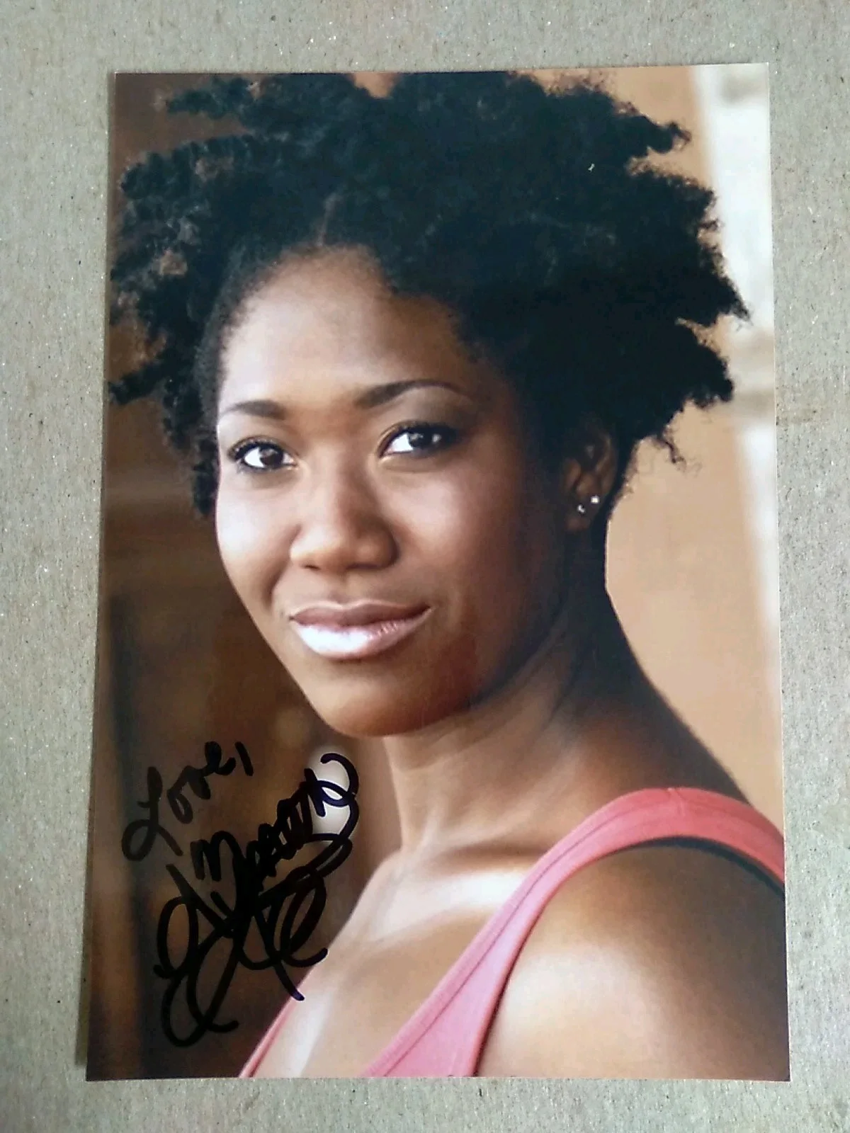 Amber Iman Signed Autograph 6x4in Photo, image 2