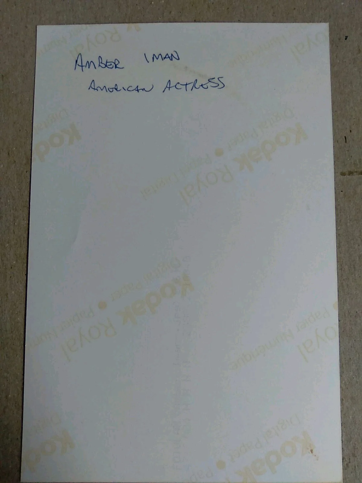 Amber Iman Signed Autograph 6x4in Photo, image 4