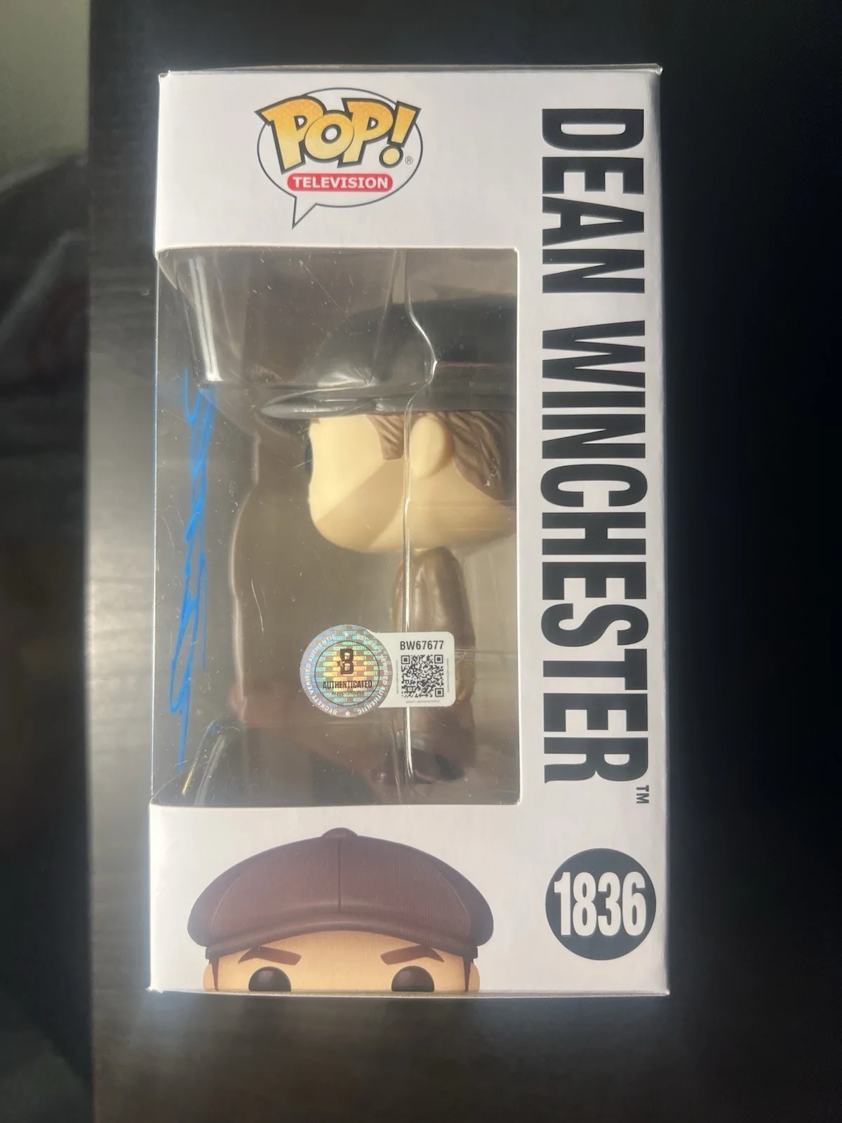Jensen Ackles — Jensen Ackles Signed Funko Pop #1836 - Supernatural - Dean Winchester - BAS, изображение 2