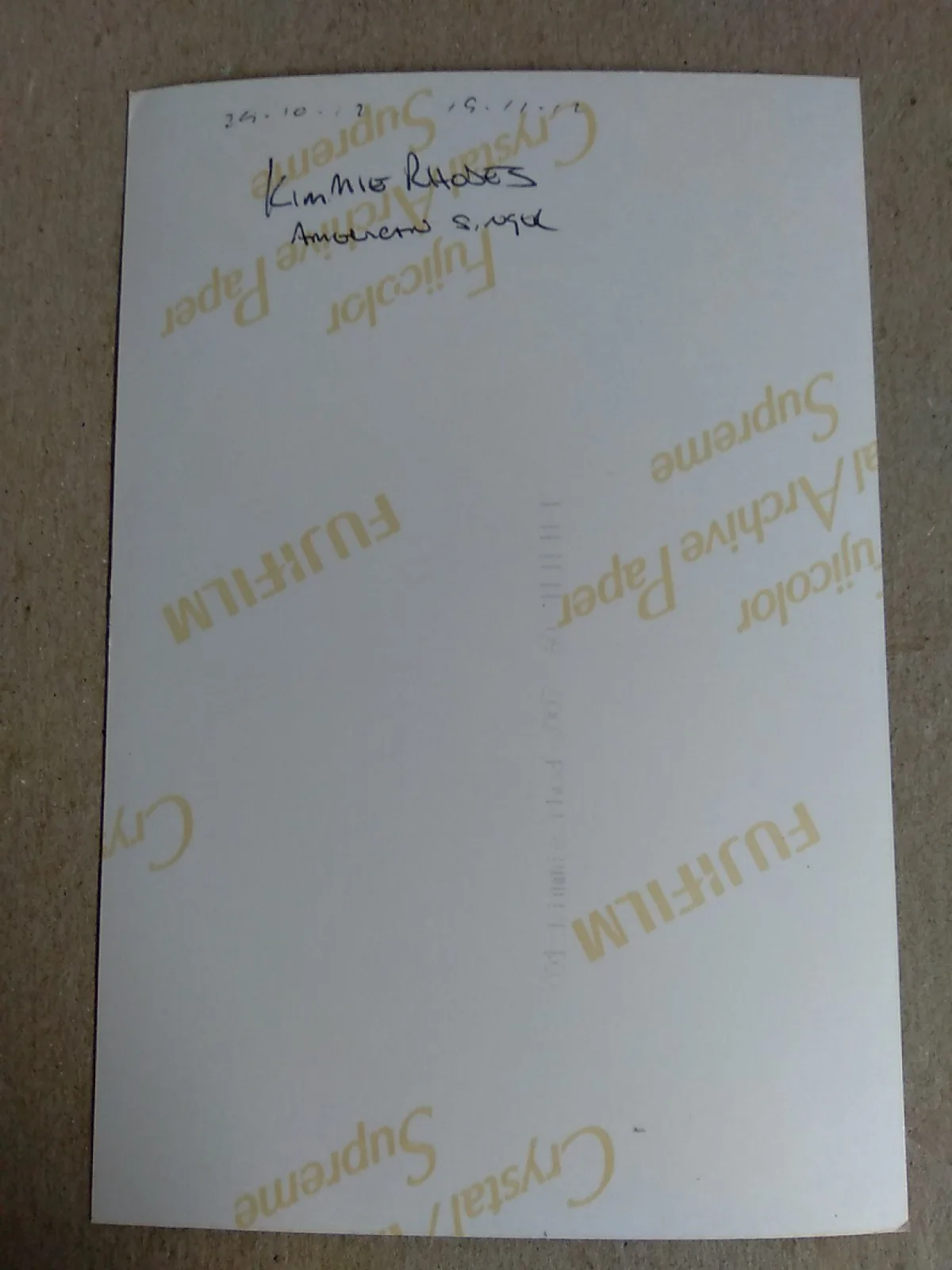 Kimmie Rhodes American American Singer Songwriter Autographed Signed 6x4in Photo, изображение 3