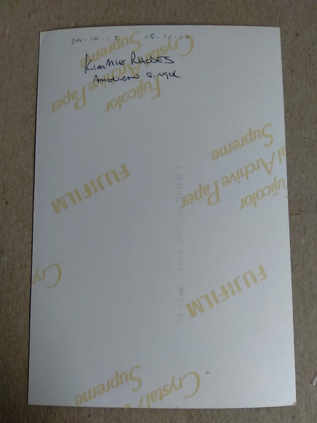 Kimmie Rhodes American American Singer Songwriter Autographed Signed 6x4in Photo, изображение 4