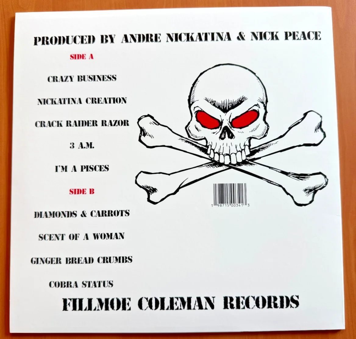 Andre Nickatina Signed Autographed Vinyl LP "Raven Cocaine Raps" Beckett COA, image 5