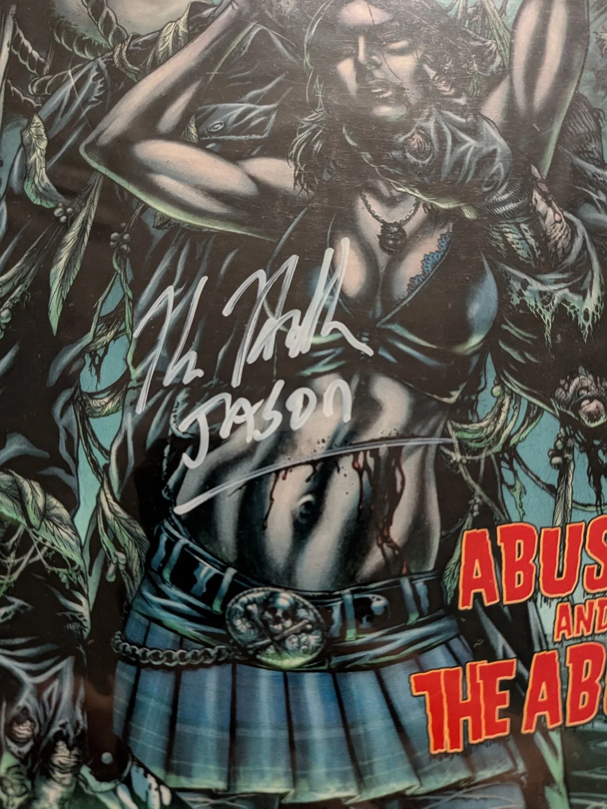 KANE HODDER Signed COMIC BOOK Abuser and the Abused Friday the 13th #1 JSA COA, image 2