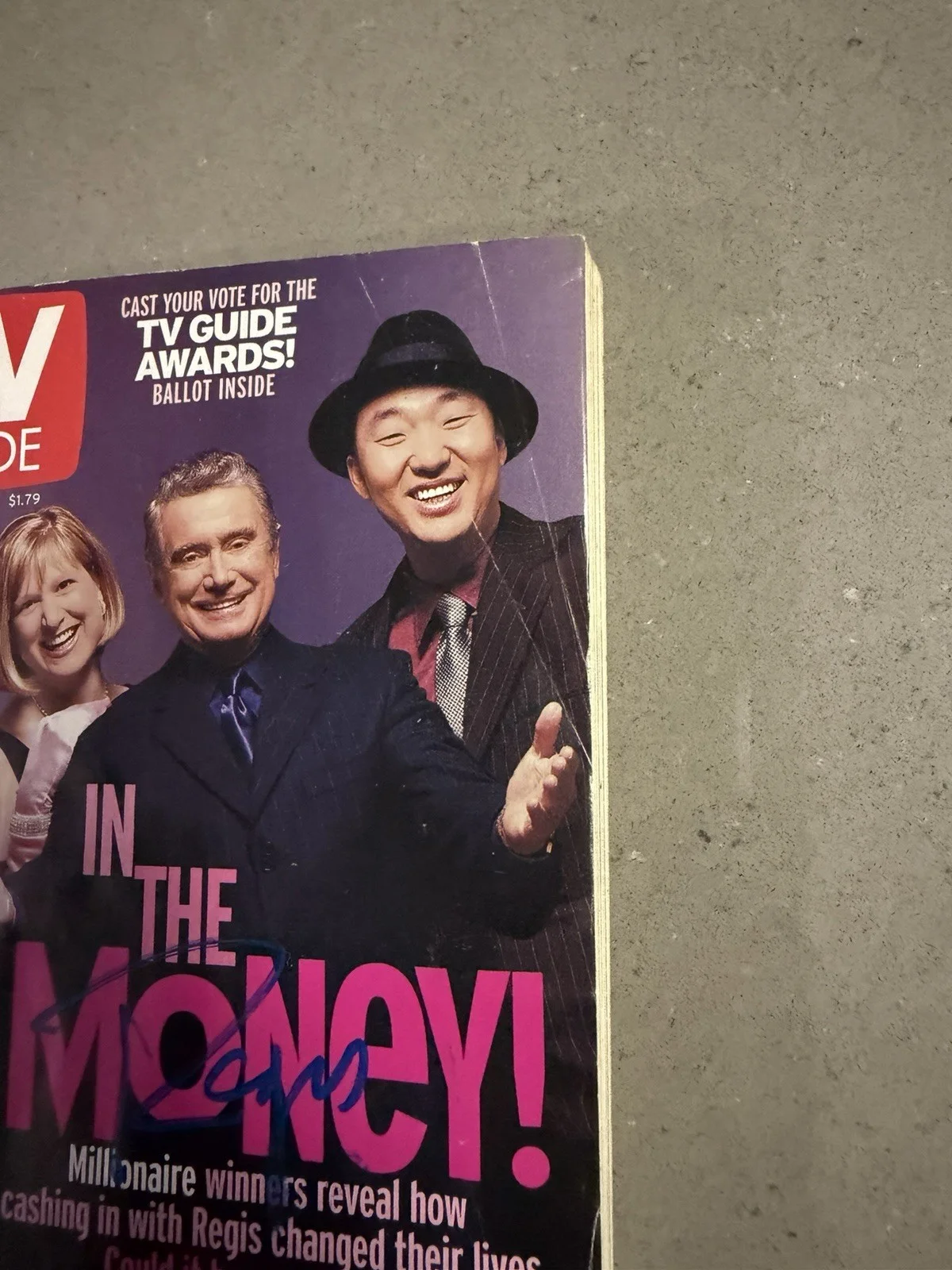 REGIS PHILBIN WHO WANTS TO BE A MILLIONAIRE SIGNED AUTOGRAPH TV GUIDE AUTH, image 3