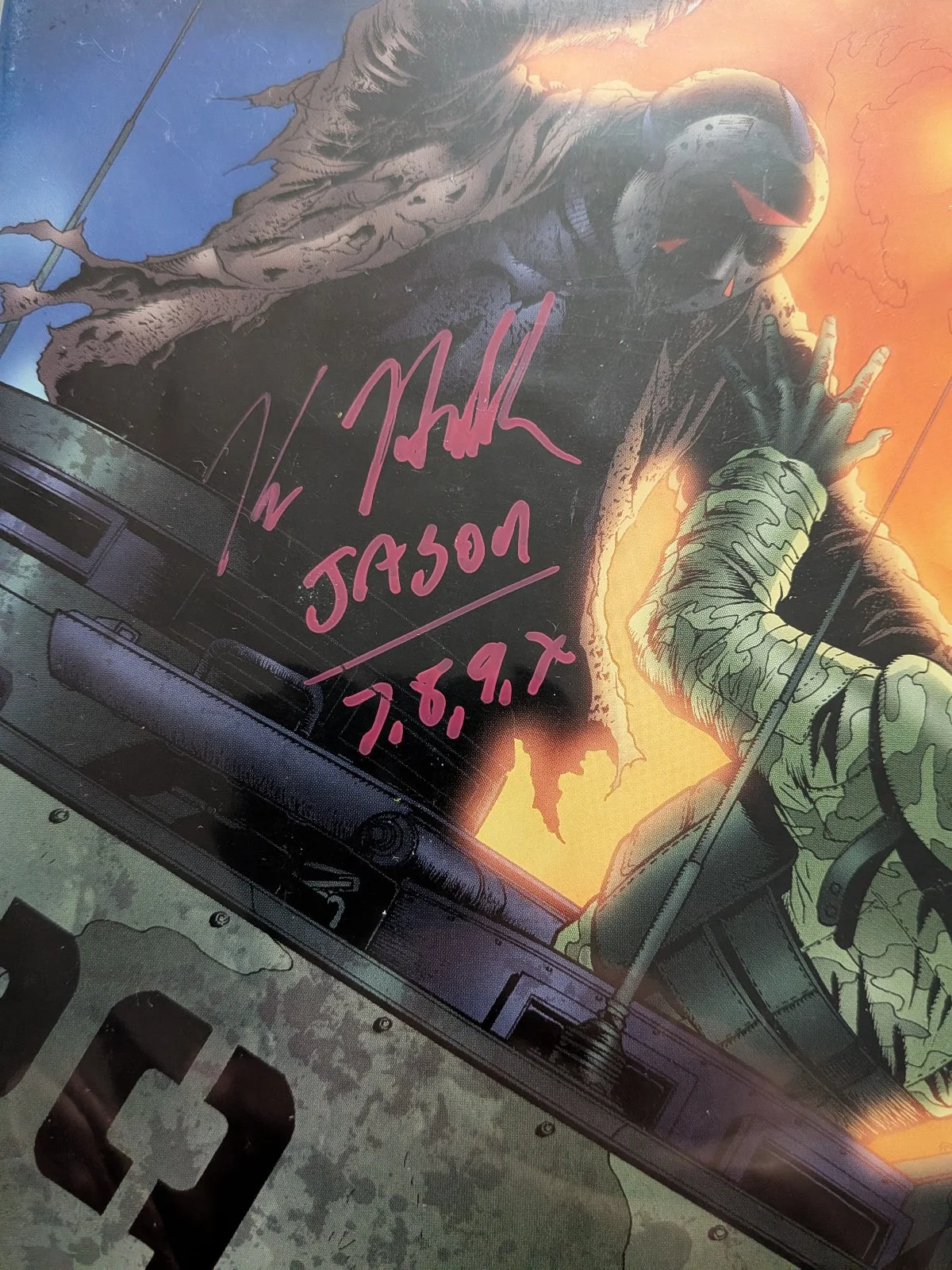 KANE HODDER Signed COMIC BOOK House of Horror Friday the 13th BloodBath JSA COA, image 2