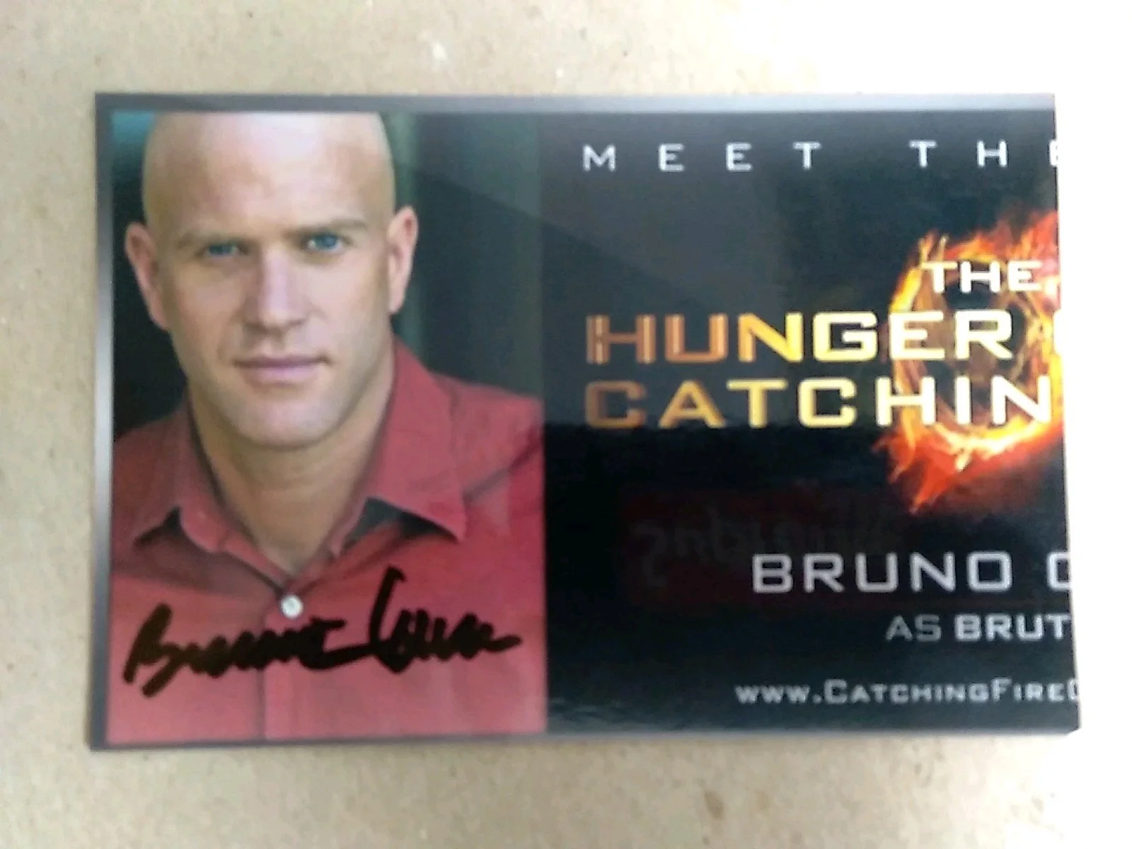 Bruno Gunn American Actor Brutus Hunger Games Autographed Signed 6x4in Photo, изображение 2