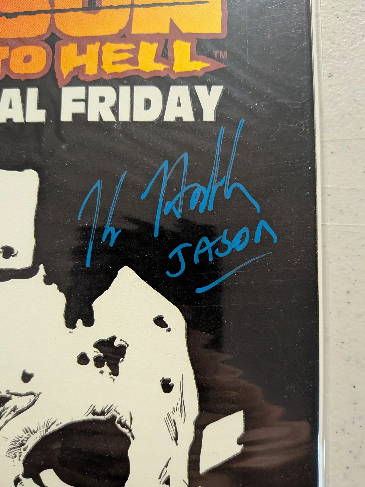KANE HODDER Signed COMIC BOOK TOPPS Jason Goes to Hell The Final Friday #1 JSA, image 2