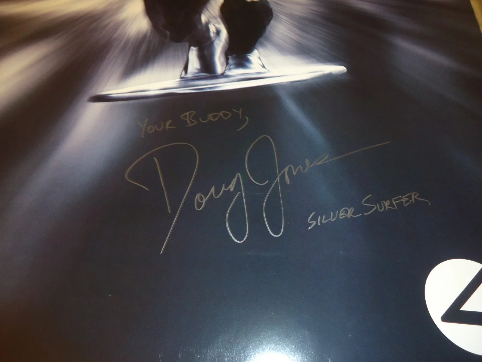 Doug Jones — Signed Autographed Fantastic Four The Silver Surfer Full Size Poster Doug Jones, image 2