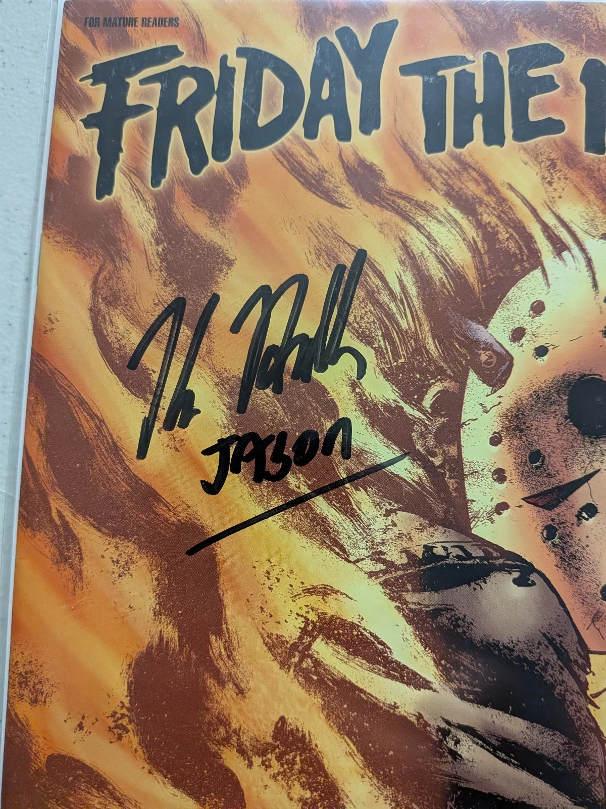 KANE HODDER Signed COMIC BOOK House of Horror Friday the 13th Fearbook JSA COA, изображение 2