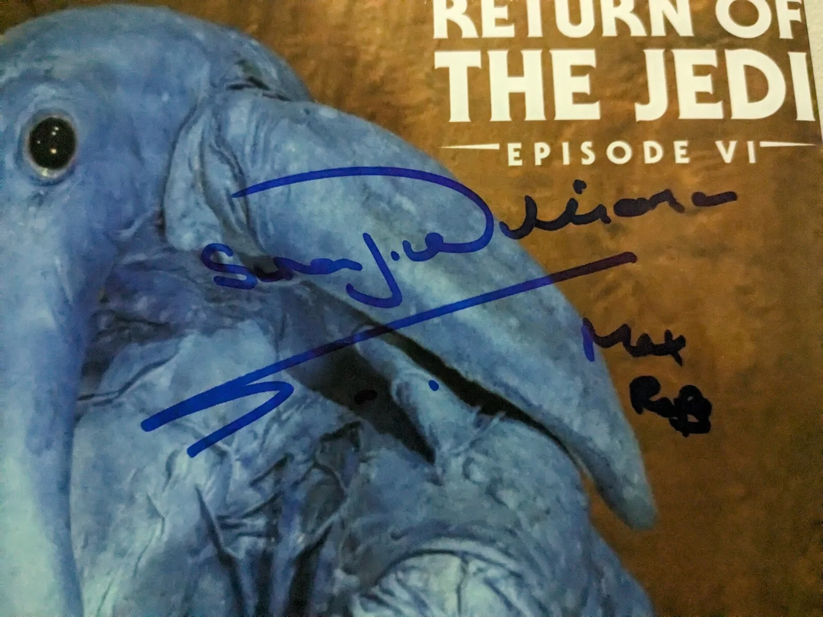 Chris Parsons — SIMON WILLIAMSON signed 8x10 PHOTO Max Rebo Star Wars Autograph JSA COA B, изображение 2
