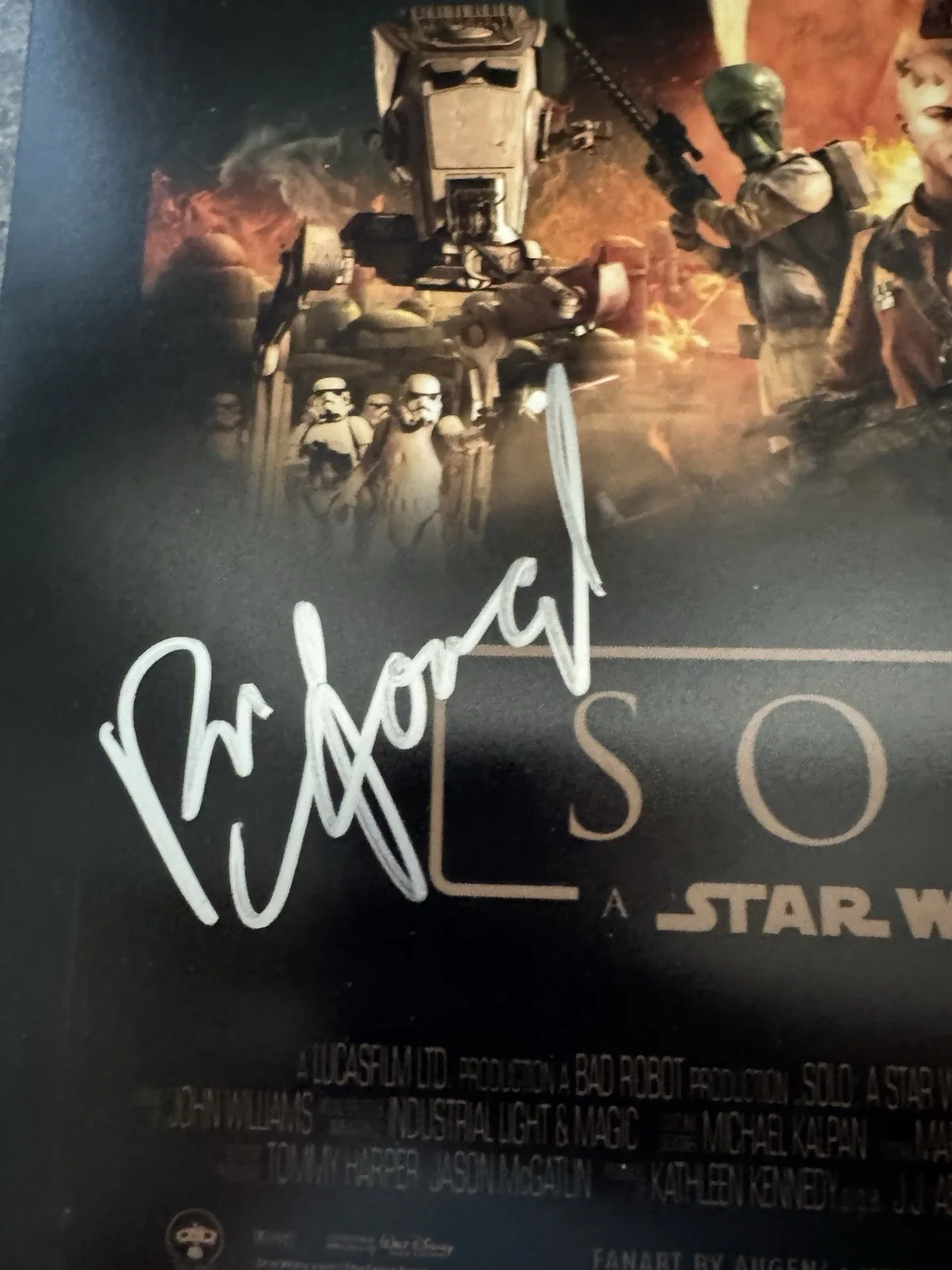 Ron Howard — Ron Howard Signed 11x14 Solo A Star Wars Story Photo Poster JSA COA Autograph, image 2