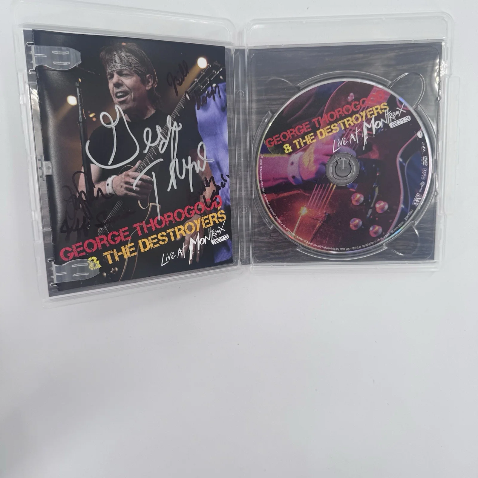 George Thorogood Autographed George Thorogood & the Destroyers Live At Montreux, изображение 4