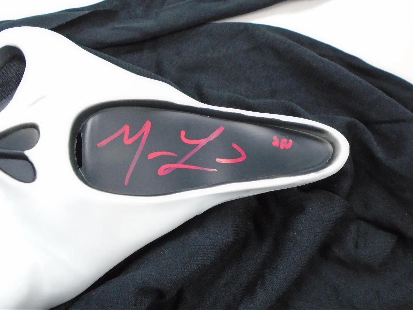 MATTHEW LILLARD Signed GHOSTFACE MASK Stu Autograph SCREAM Horror BAS JSA COA W, image 2