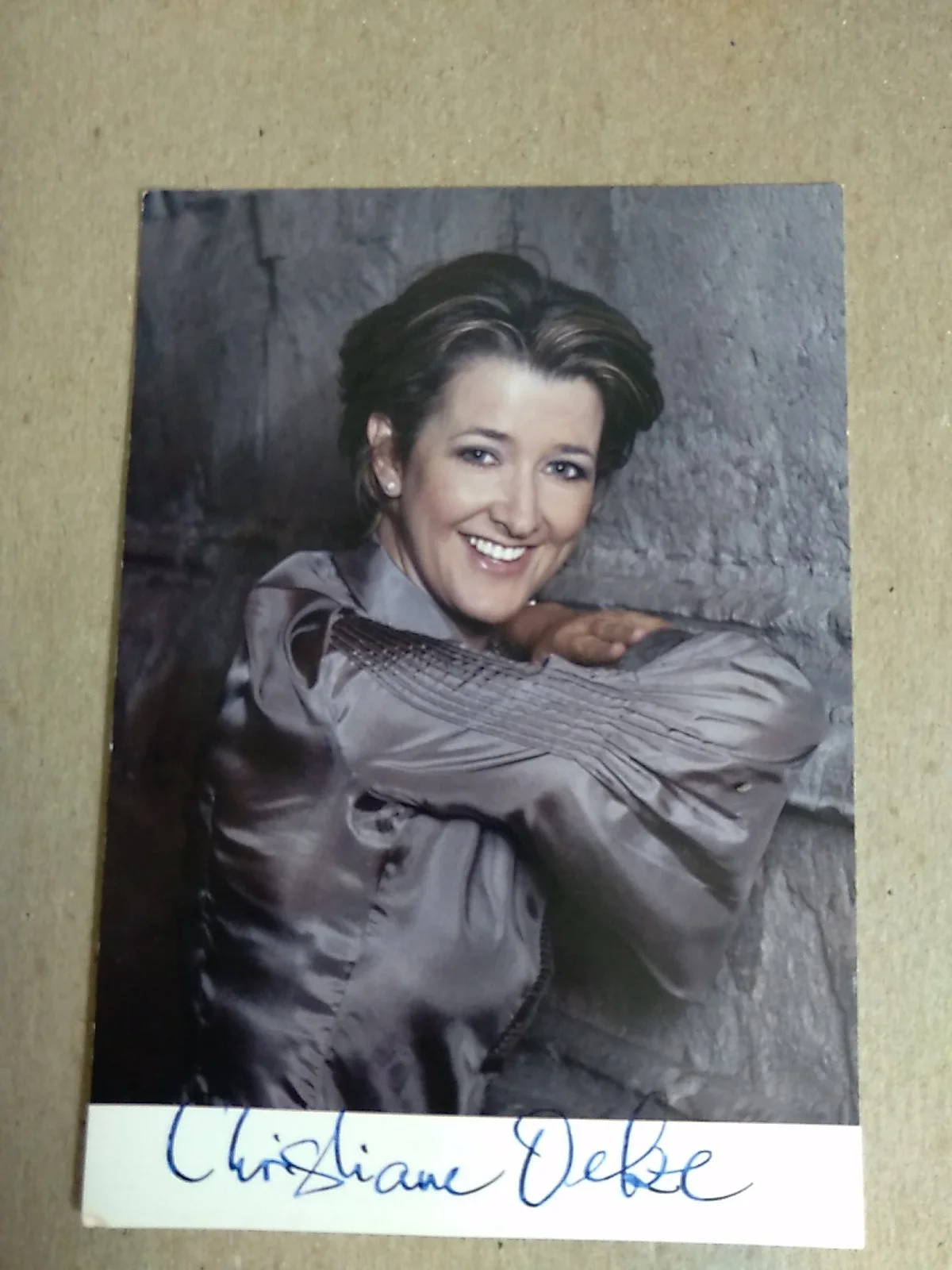 Christiane Oelze German Operatic Soprano Signed Autograph 6x4 Photo, изображение 2