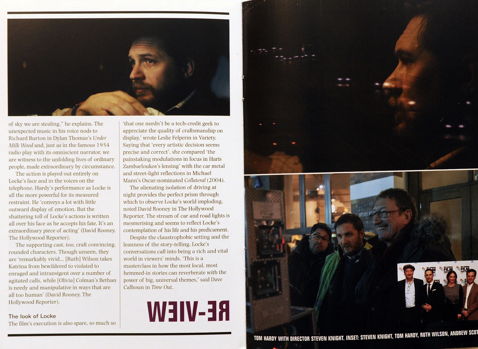LOCKE PROMO FILM MOVIE BOOKLET - TOM HARDY, изображение 2
