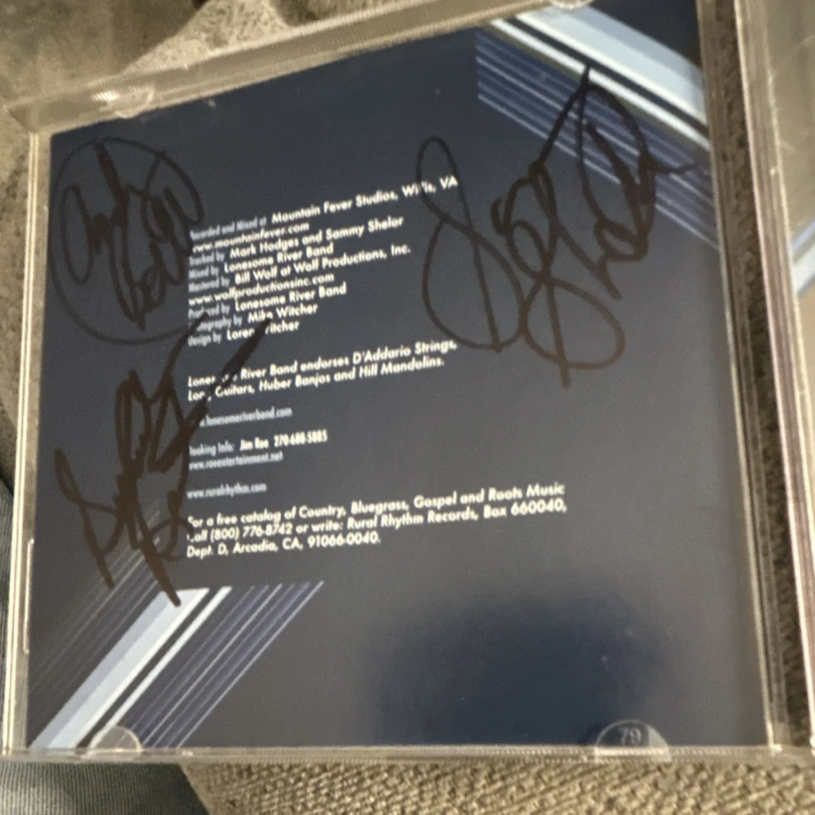 Lonesome River Band No Turning Back Autographed CD & Booklet Rural Rhythm, изображение 4