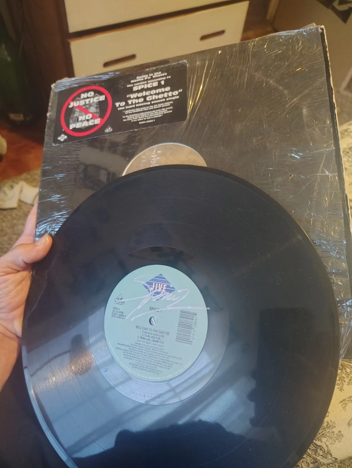 Spice 1 Signed Vynil Record Disc Auto, image 3
