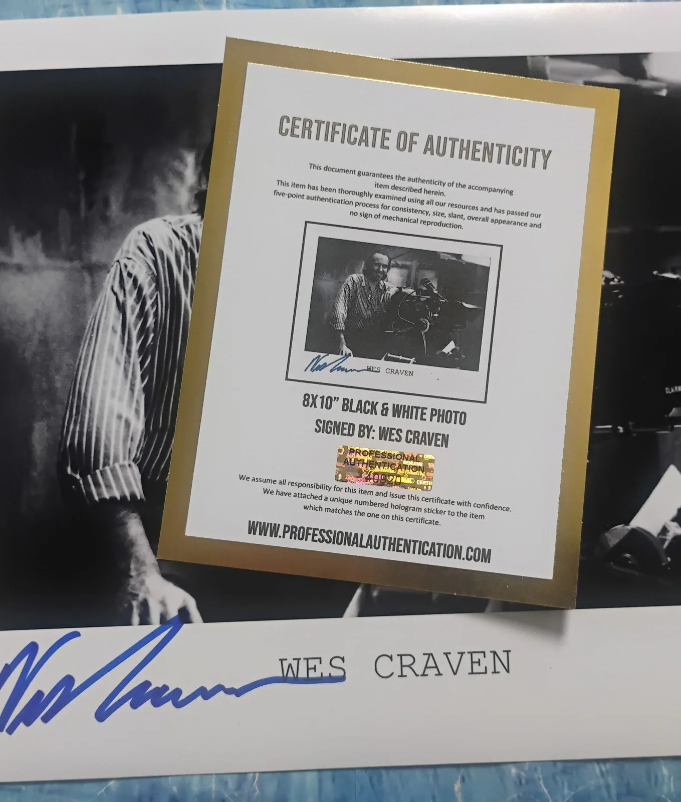Wes Craven Hand Signed Autograph 8x10 Photo COA - NO US TARIFFS, image 4