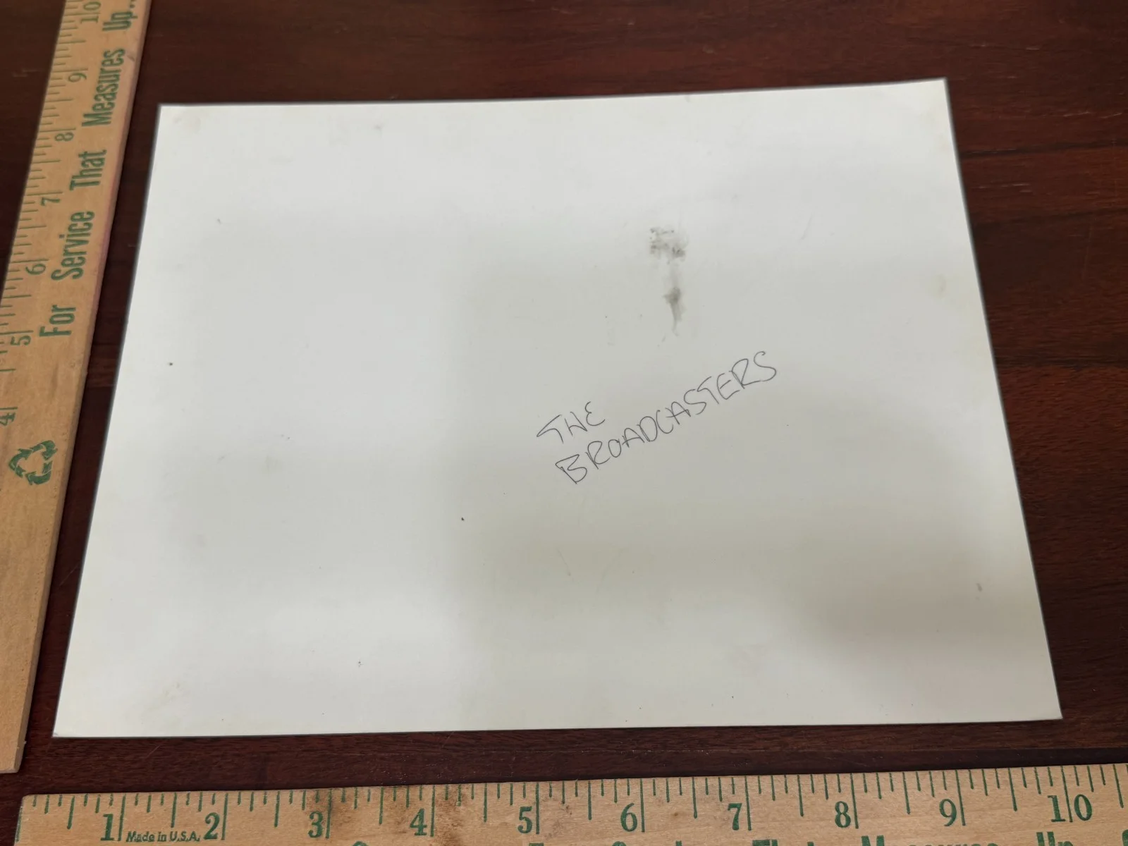 THE BROADCASTERS 8x10 PROMO RECORD/MANAGEMENT COMPANY PHOTOGRAPH - MUSIC, изображение 2