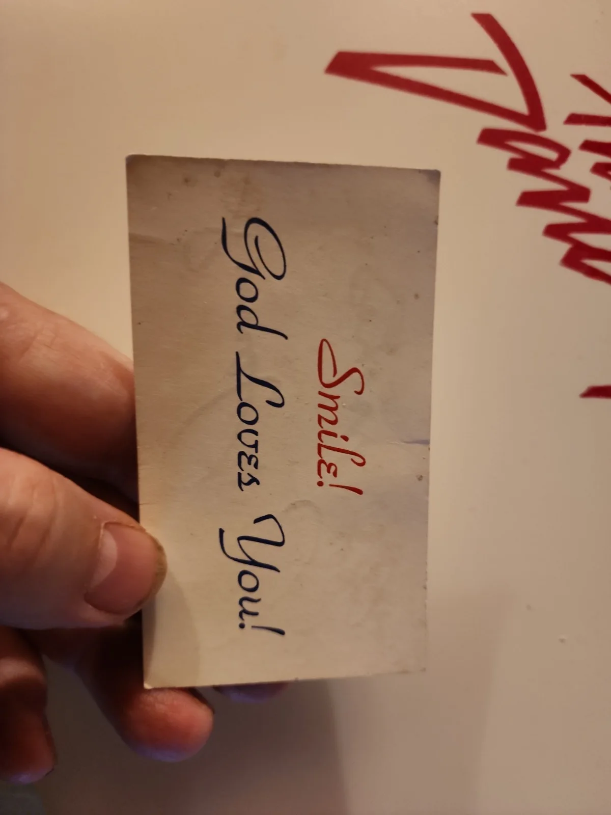 ROBERT YOUNG — Robert YOUNG Father Knows Best Signed Christian God Love Card Actor Gave Fans, изображение 3