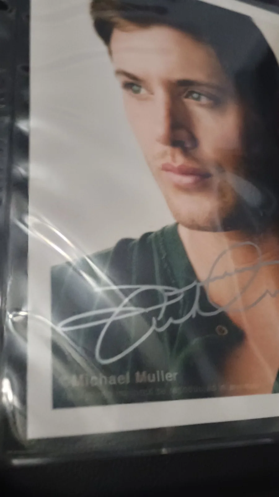 Jensen Ackles Autographed Photo signed. Early Headshot, image 2