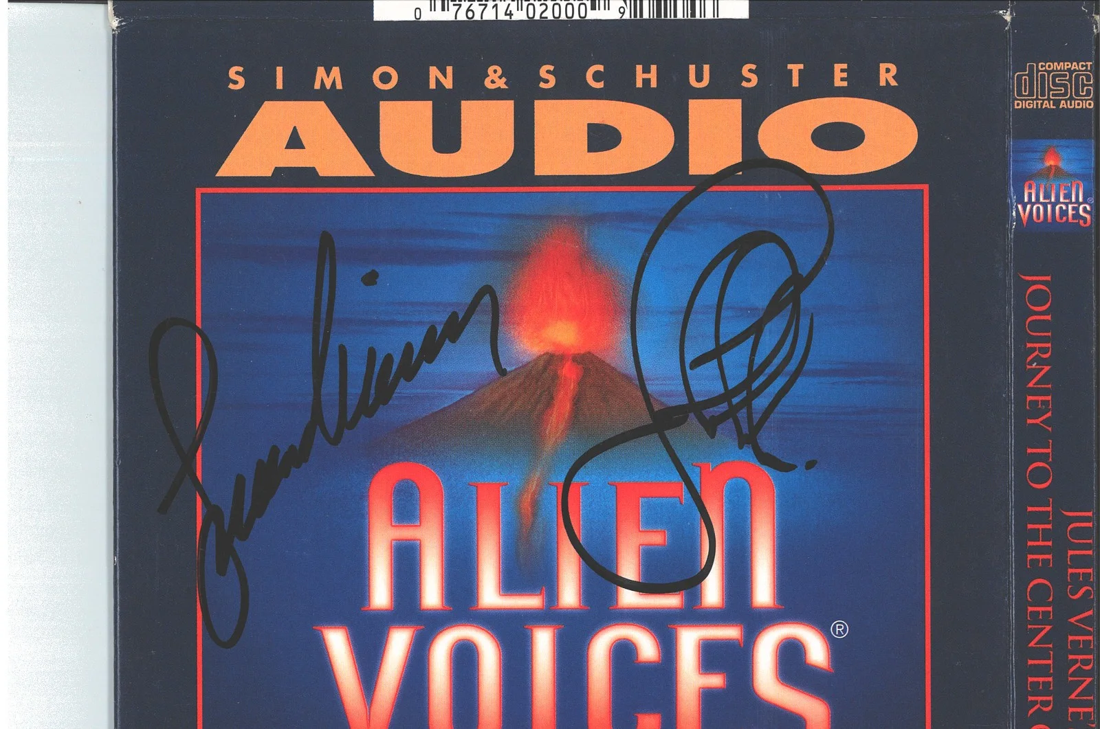 Leonard Nimoy — Leonard Nimoy SPOCK John de Lancie Q Dual Autograph SIGNED CD Box JSA Star Trek, image 3