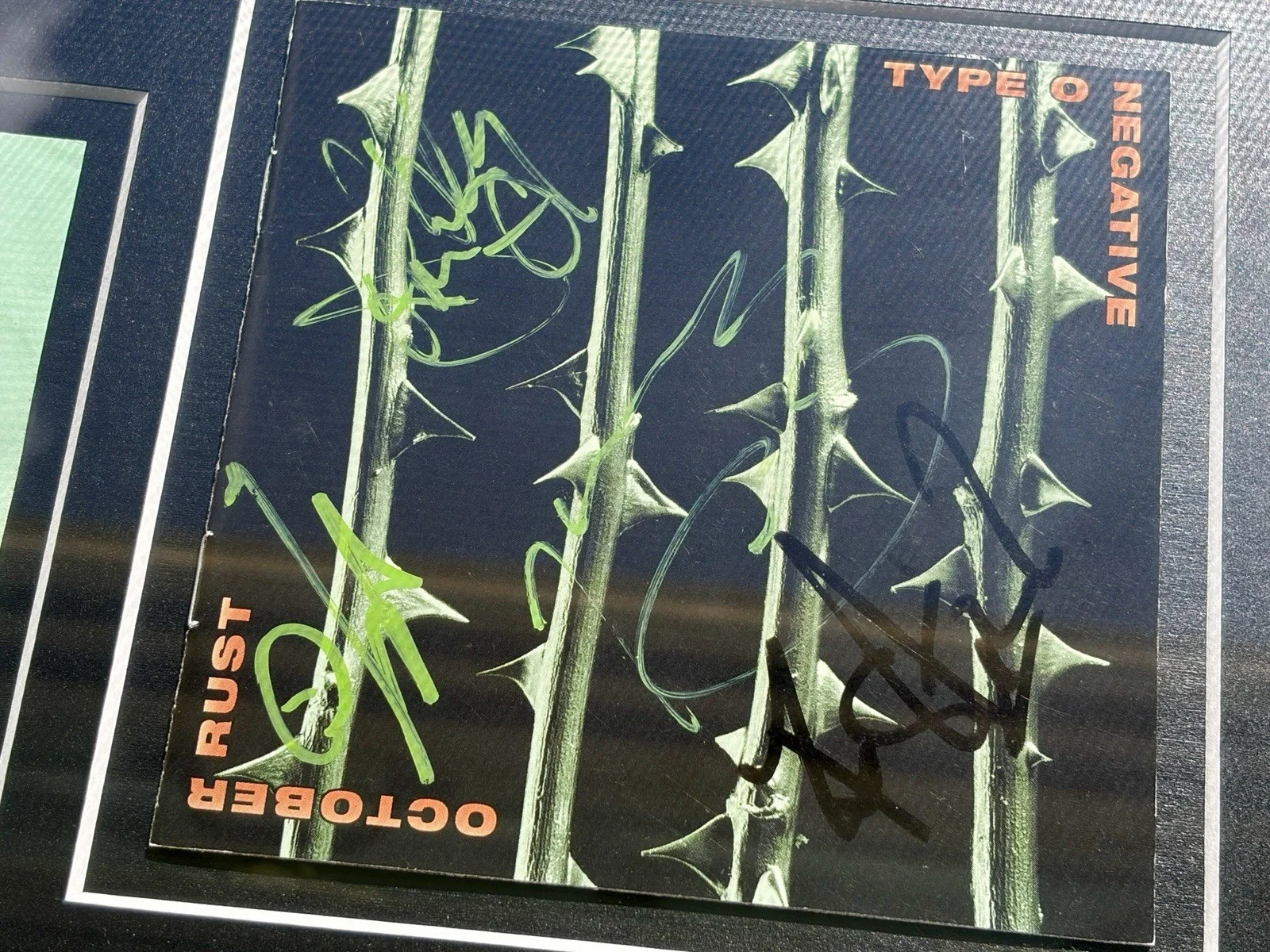 Type O Negative Signed Autographs CD Album Covers Framed With Tickets + Flyer, image 3