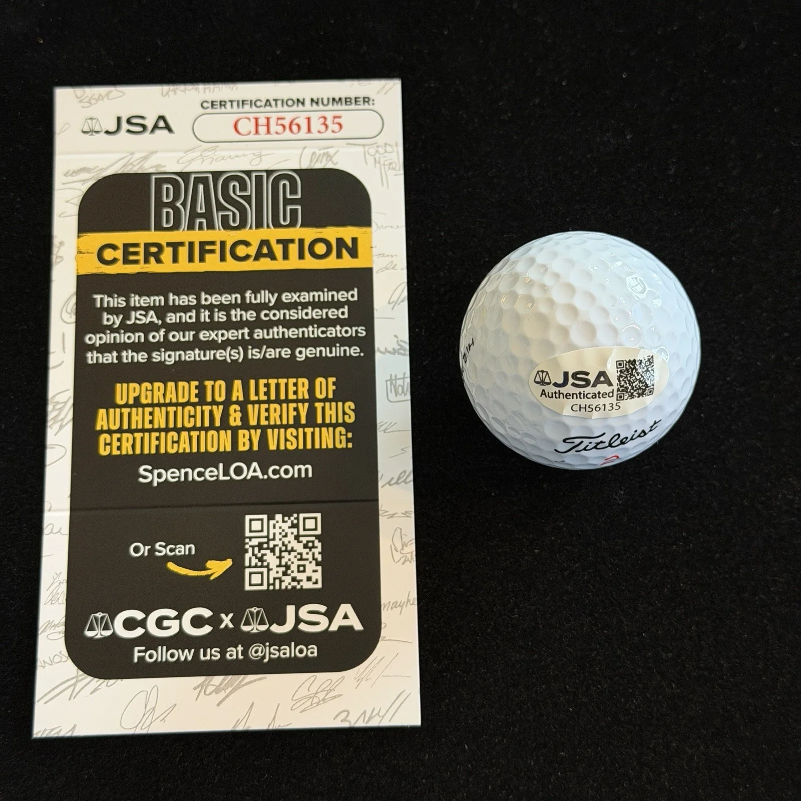 George Lopez Signed Golf Ball JSA COA Actor Comedian, image 2
