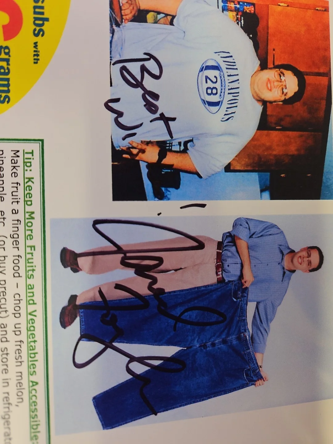 Jared Fogle Autograph Subway Diet Promo Signed 8x10 Photo, image 2