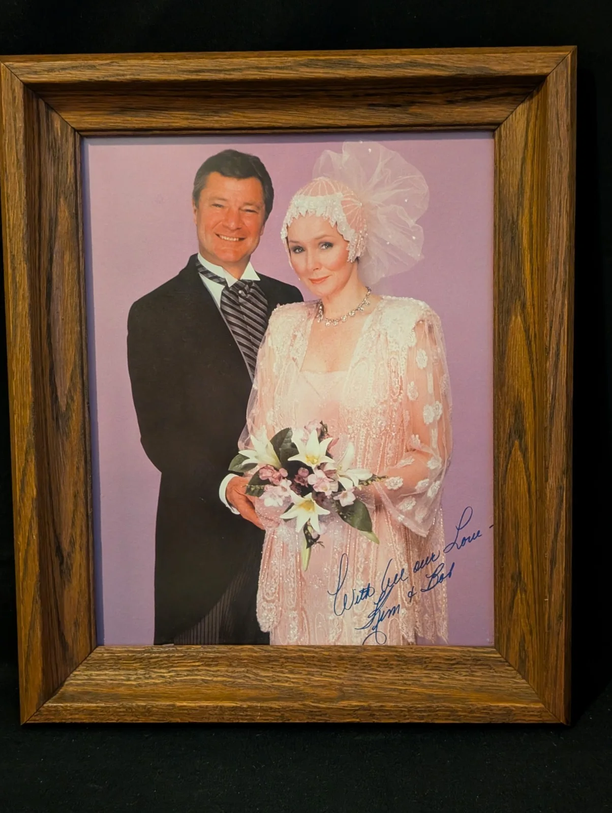 1985 AS THE WORLD TURNS Don Hastings Kathryn Hays "Kim & Bob" Signed 8x10 Photo, изображение 5