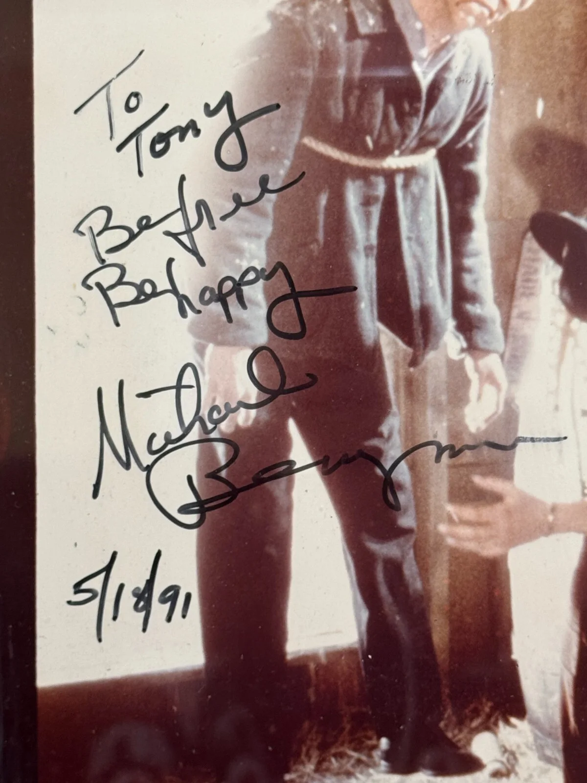 AUTOGRAPHED MICHAEL BERRYMAN FRAMED PICTURE FROM THE HILLS HAVE EYES MOVIE, изображение 2