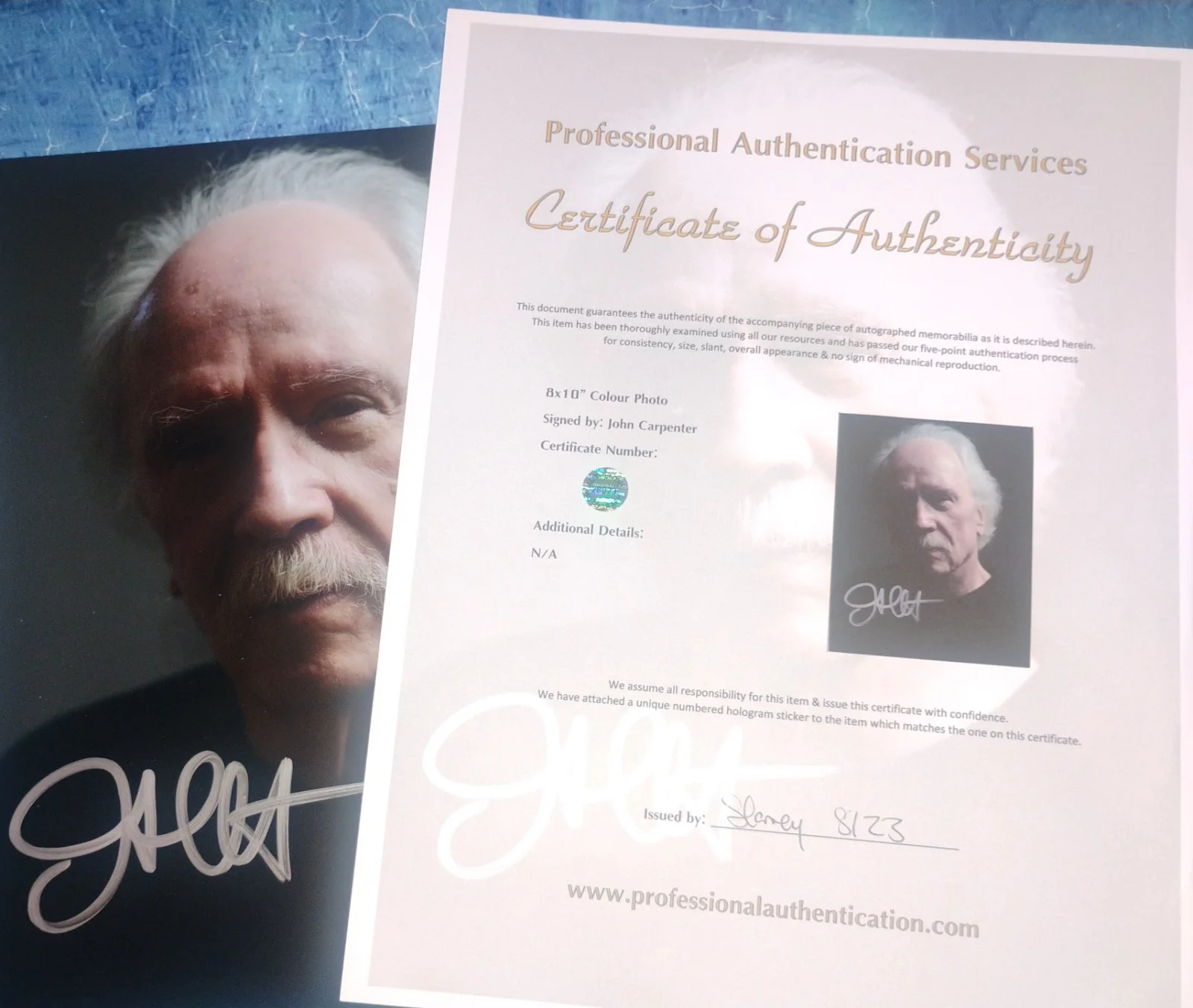 John Carpenter Hand Signed Autograph 8x10 Photo COA Halloween NO US TARIFFS, image 4