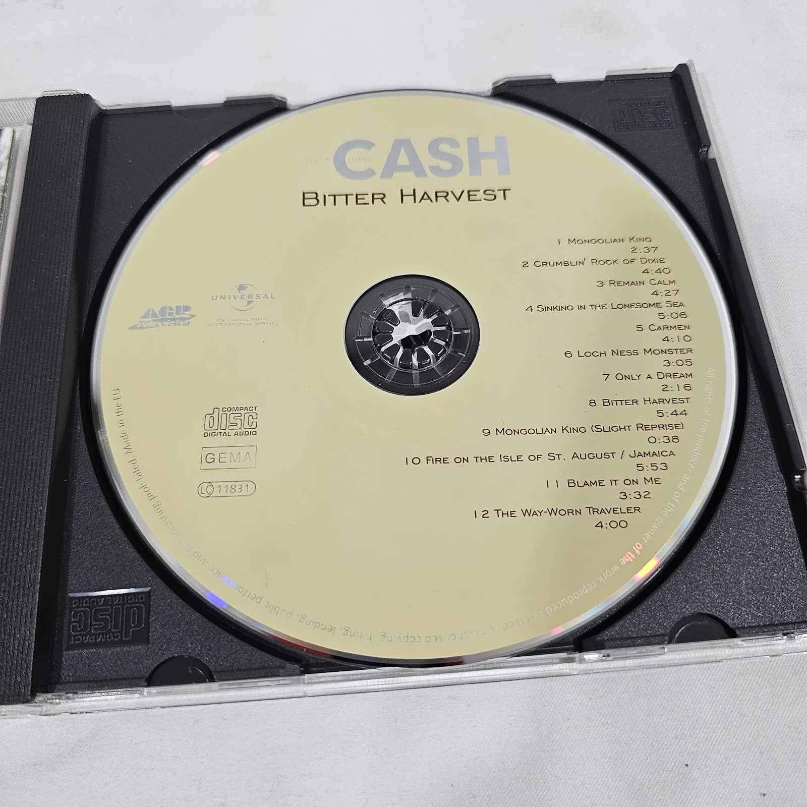 John Carter Cash Signed Cd "Bitter Harvest" Country Music, изображение 3