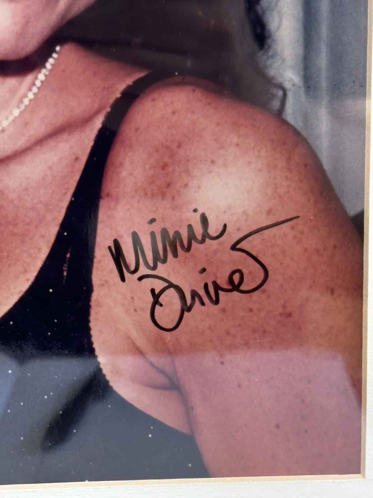 MINNIE DRIVER SIGNED/AUTOGRAPHED PICTURE & FRAMED WITH PLAQUE- NO COA, image 3