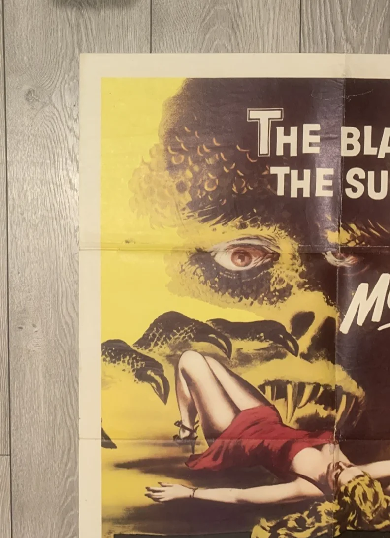 THE HIDEOUS SUN DEMON 1959 ORIGINAL US ONE SHEET ROBERT CLARKE, image 3